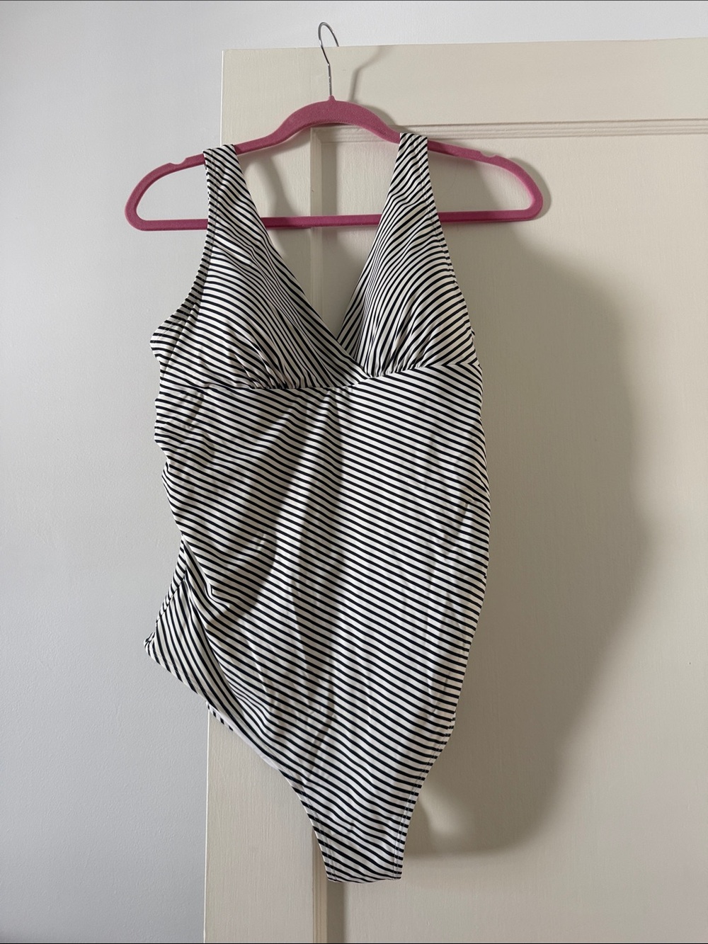 H&M MAMA Striped Maternity Swimsuit